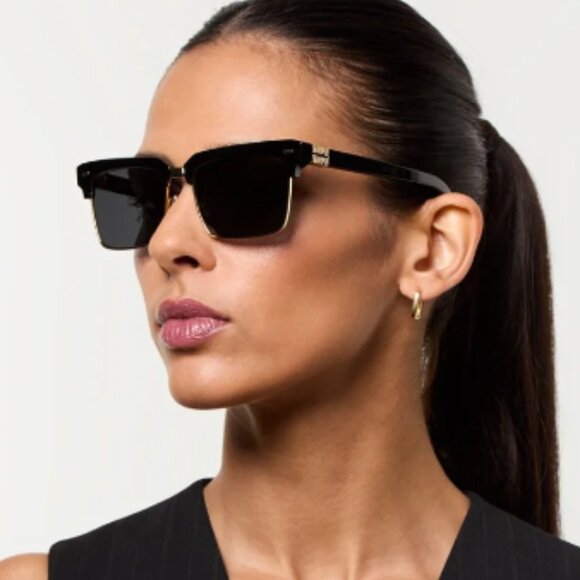 NEW MIU MIU MU10ZS 1AB5S0 WOMEN MIU MIU BLACK GOLD SUNGLASSES MU 10ZS 1AB5S0 - Picture 2 of 13